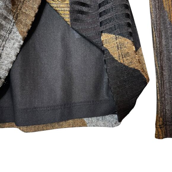 DKNY Metallic Mod Geo Print Rib Knit Turtleneck, size Small - Picture 5 of 7